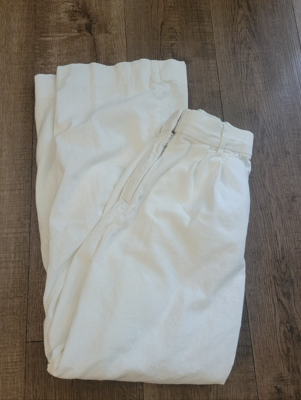 Abercrombie And Fitch Linen Wide Leg Trousers